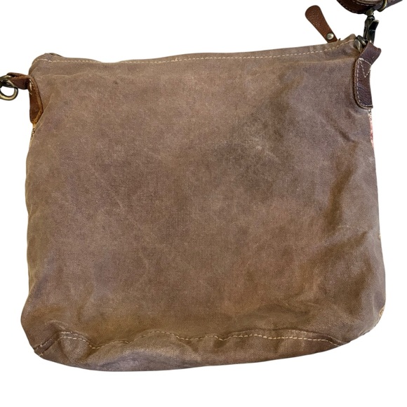 Myra Bag Tribal Hairon Leather Tapestry Crossbody Shoulder Bag - Picture 13 of 15